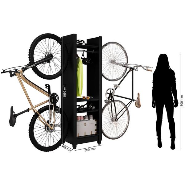 Imagem de Estante Organizadora Multiuso Suporte Para 2 Bikes Duo Space