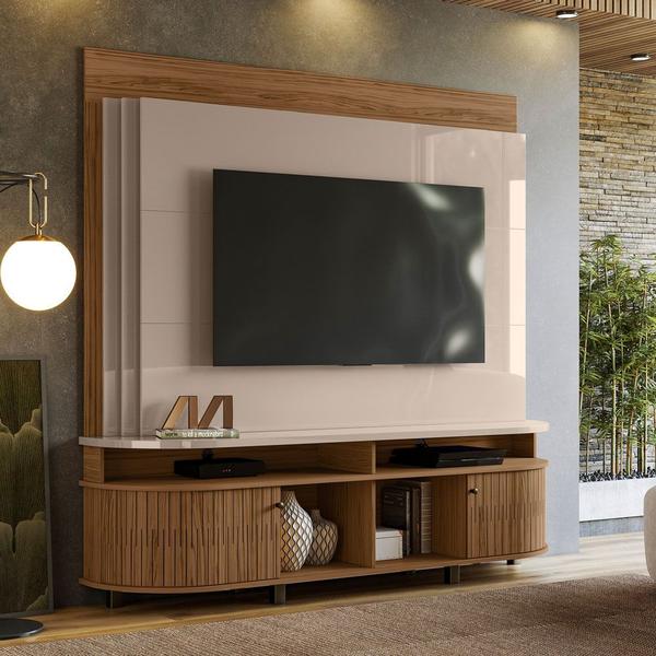 Imagem de Estante Painel de TV 65 Polegadas 183cm Jude Fendi/Naturale - Pallazio