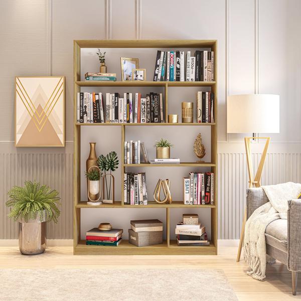 Imagem de Estante para Livros 180cmx120cm 4 Prateleiras Seattle Yescasa