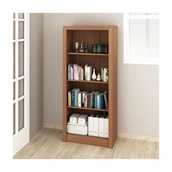 Imagem de Estante Para Livros 4 Prateleiras 60x138x31,5 cm Amêndoa