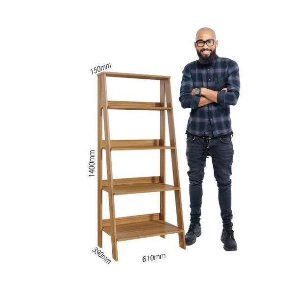 Estante para Livros Escada 140cmx122cm 4 Prateleiras Tok Yescasa Imagem de Estante para Livros Escada 140cmx122cm 4 Prateleiras Tok Yescasa