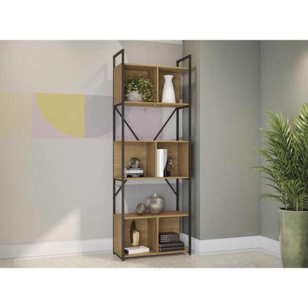 Imagem de Estante para Livros Industrial 7 Prateleiras 200cmx72cm Office