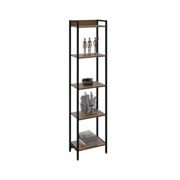 Imagem de Estante para Livros Industrial Aço Multiuso 5 Prateleiras 187cmx45cm Active Yescasa