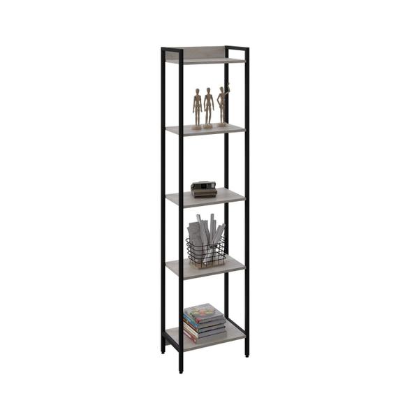 Imagem de Estante para Livros Industrial Aço Multiuso 5 Prateleiras 187cmx45cm Active Yescasa