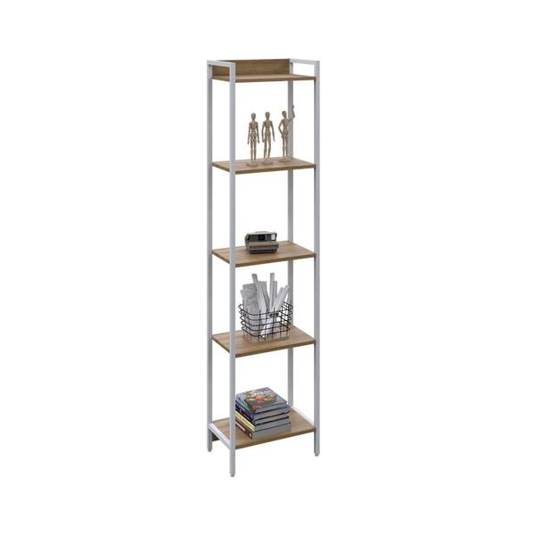 Imagem de Estante para Livros Industrial Aço Multiuso 5 Prateleiras 187cmx45cm Active Yescasa