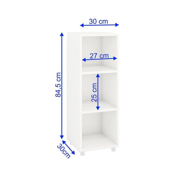 Imagem de Estante para Livros Modular 3 Nichos Austin