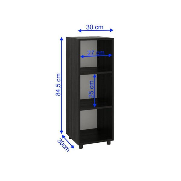 Imagem de Estante para Livros Modular 3 Nichos Austin