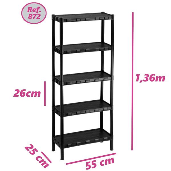 Imagem de Estante Plastica Modular Multiuso 5 Prateleiras