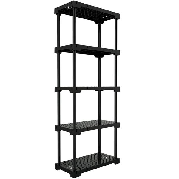 Imagem de Estante Plástica Poly com 5 Prateleiras Preto 70x35x167cm - 10111138020 - I'M IN HOME