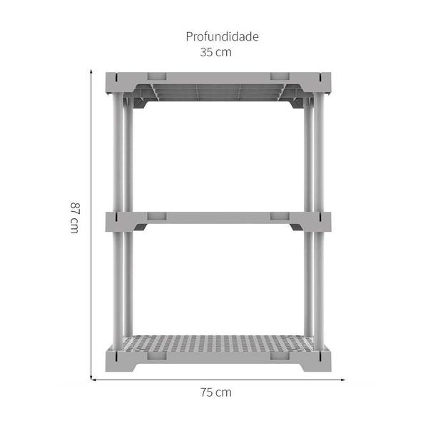 Imagem de Estante Poly Branca (87x75 cm)