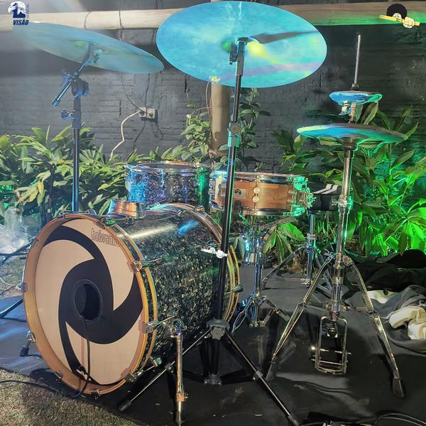 Estante RETA para Prato de bateria - VISÃO PPBR-BK Black em pintura eletrostática Imagem de Estante RETA para Prato de bateria - VISÃO PPBR-BK Black em pintura eletrostática