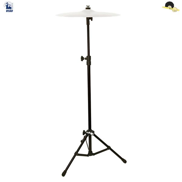 Estante RETA para Prato de bateria - VISÃO PPBR-BK Black em pintura eletrostática Imagem de Estante RETA para Prato de bateria - VISÃO PPBR-BK Black em pintura eletrostática