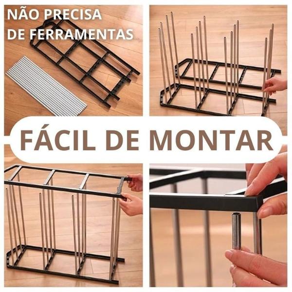 Imagem de Estante Sapateira Organizadora Multiuso 4 Andares 8 Pares -