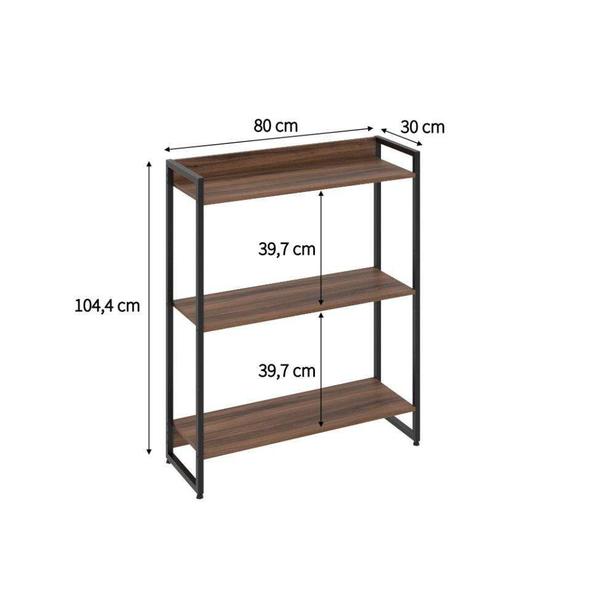 Imagem de Estante Studio I Nogal 80 cm