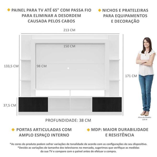 Imagem de Estante TV 65" e 2 portas Oslo Multimóveis V3395