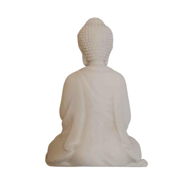 Imagem de Estátua De Buda Mudra Meditação Pó De Mármore 11,5Cm