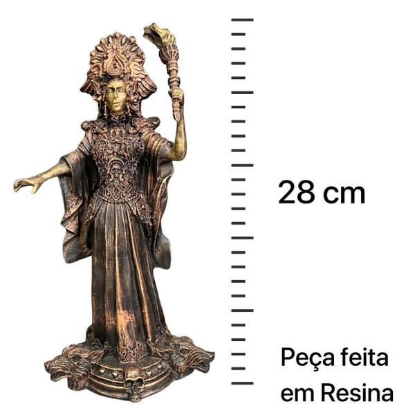 Imagem de Estátua Hécate Tocha 2 - Decoração Esotérica Em Resina