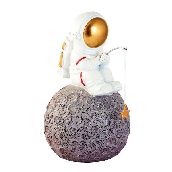 Imagem de Estatueta Astronauta Pescador Decorativo