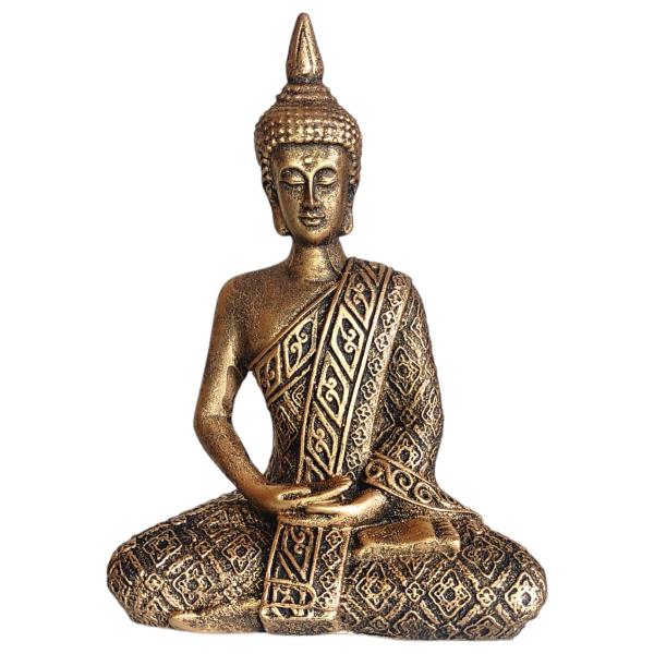 Imagem de Estatueta Buda Hindu Médio Cor Dourado