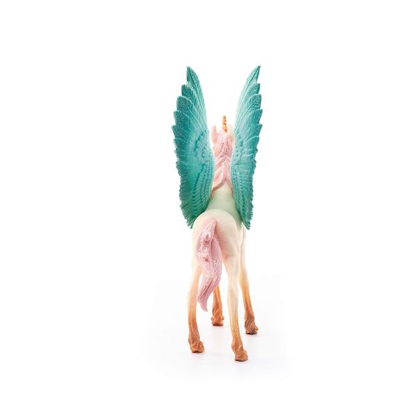 Imagem de Estatueta de brinquedo Schleich bayala decorada com bebê unicórnio Pegasus