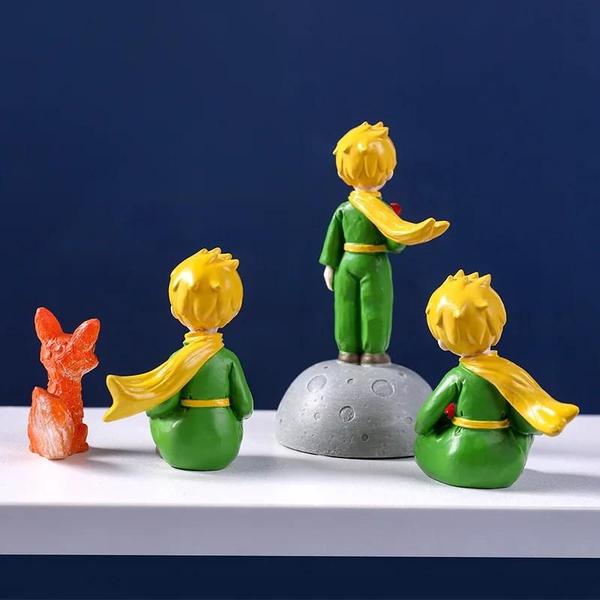 Imagem de Estatueta do Pequeno Príncipe e a Raposa - Decoração Moderna para Mesa