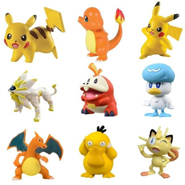 Imagem de Estatueta Pokémon Infantil - Pikachu e Charizard - Modelo de Ação Colecionável