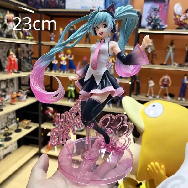 Imagem de Estatuetas Hatsune Miku e Case Widget - Coleção de Figuras Anime