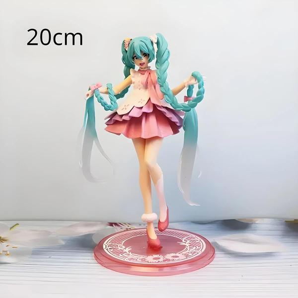 Imagem de Estatuetas Hatsune Miku e Case Widget - Coleção de Figuras Anime