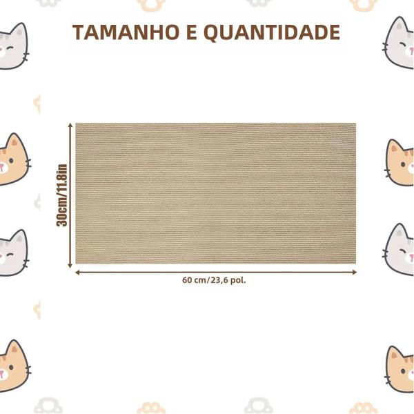 Esteira de Escalada para Gato - Antiderrapante e Adesiva para Parede Imagem de Esteira de Escalada para Gato - Antiderrapante e Adesiva para Parede