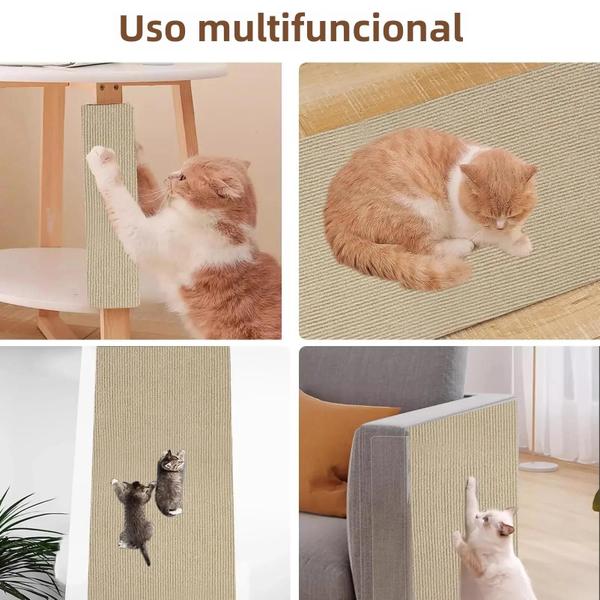 Imagem de Esteira de Escalada para Gato - Antiderrapante e Adesiva para Parede