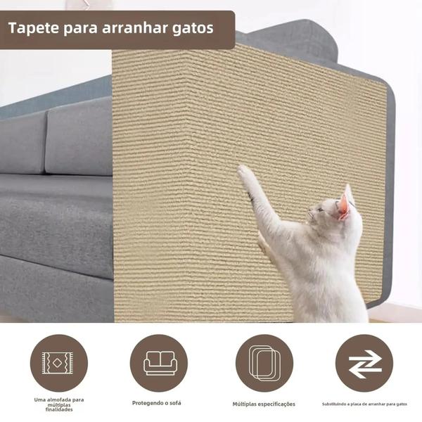 Esteira de Escalada para Gato - Antiderrapante e Adesiva para Parede Imagem de Esteira de Escalada para Gato - Antiderrapante e Adesiva para Parede