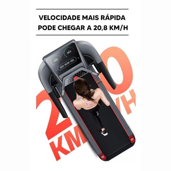 Imagem de Esteira Ergométrica Elétrica Smart Tela 10'' Academia Condomínios Profissional Motor Ac 52 X150