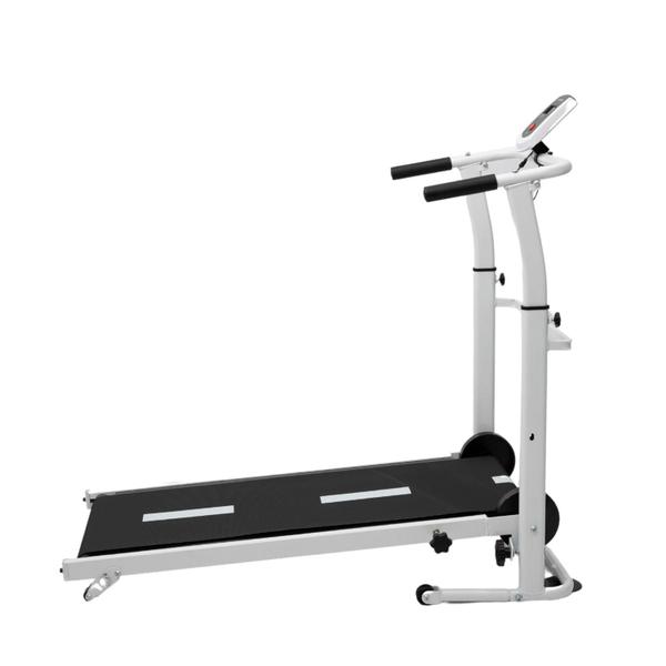 Imagem de Esteira Mecânica de Caminhada Self Machine com Display Mile Fitness Ergometrica Academia Equilíbrio Constância Branca