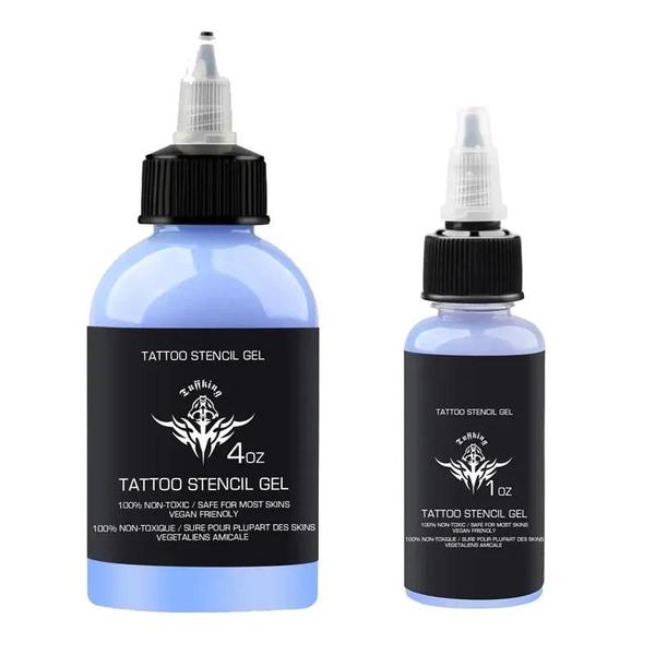 Imagem de Estêncil de Tatuagem com Copiadora Térmica e Gel Mágico - 30 Unidades + 120ml de Tinta