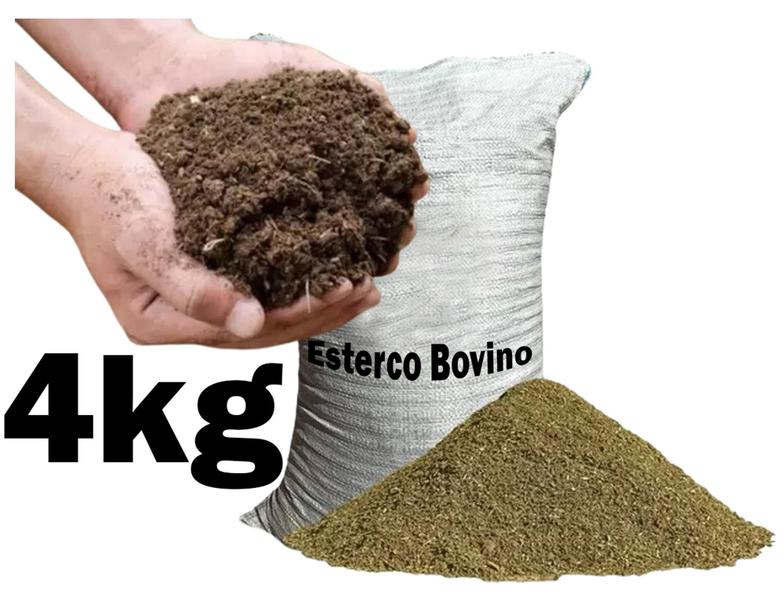 Imagem de Esterco bovino curtido puro sem terra para hortas de verduras, plantas e jardins