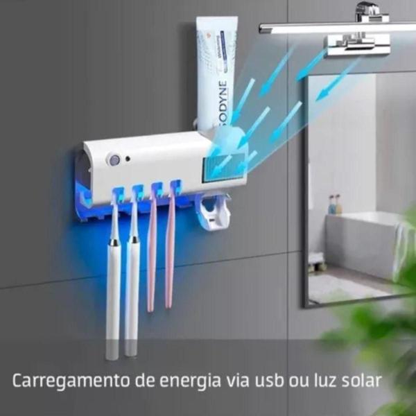 Imagem de Esterilizador de Escova e Aplicador de Creme Dental Solar