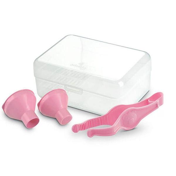 Esterilizador De Mamadeiras Para Microondas 4 Peças Rosa - Adoleta Imagem de Esterilizador De Mamadeiras Para Microondas 4 Peças Rosa