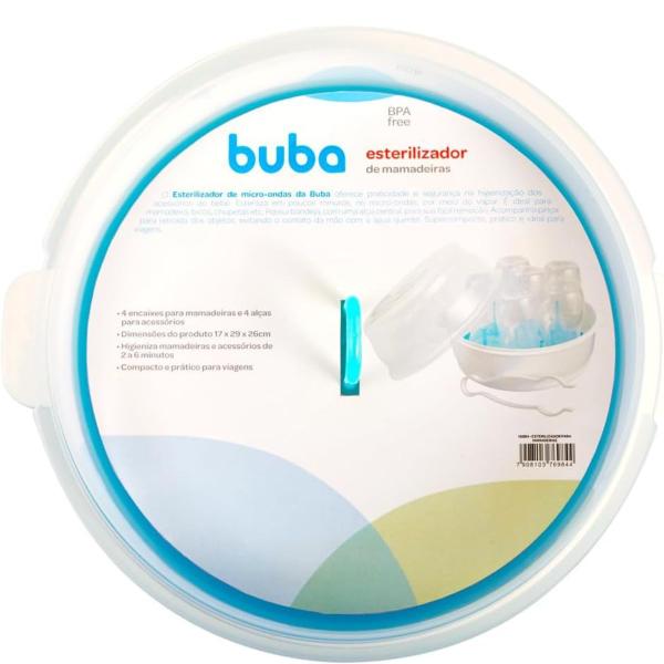 Imagem de Esterilizador de Microondas a Vapor Mamadeiras Chupetas BPA Free Buba