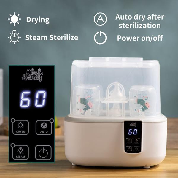 Esterilizador e secador de mamadeiras Chefhandy Electric Steam Imagem de Esterilizador e secador de mamadeiras Chefhandy Electric Steam