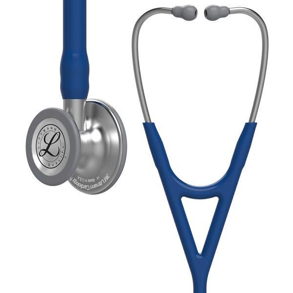 Imagem de Estetoscopio 3M Littmann Cardiology IV 6154 Azul Marinho com INOX Escovado