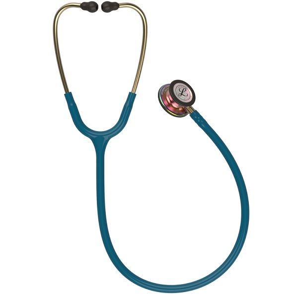 Imagem de Estetoscopio 3M Littmann Classic III 5807 Azul Caribe com Rainbow