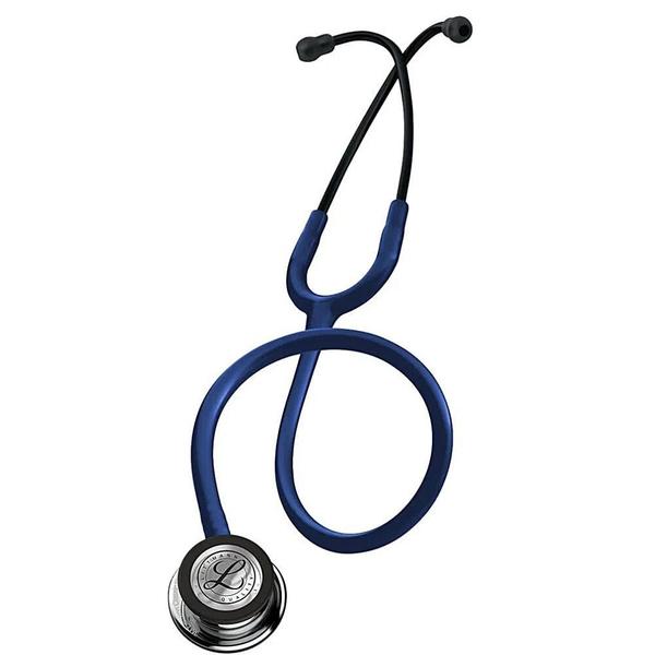 Imagem de Estetoscópio 3M Littmann Classic III - Azul Marinho com Espelhado e Conector Preto 5863