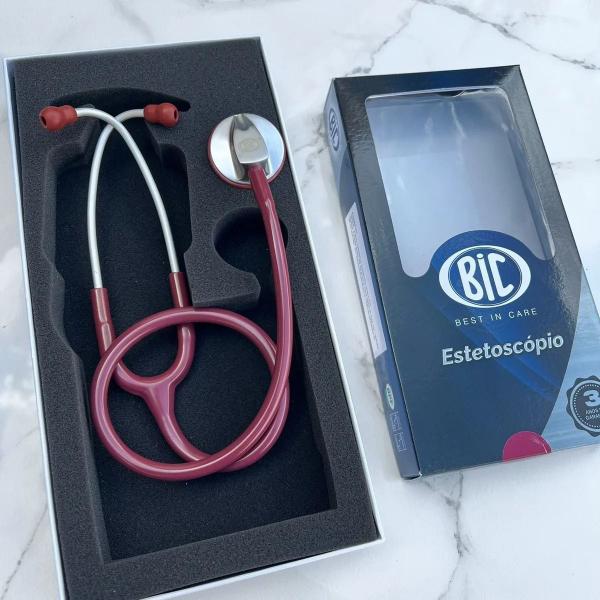 Imagem de Estetoscópio Clinico Cardiologico Profissional Adulto Bic