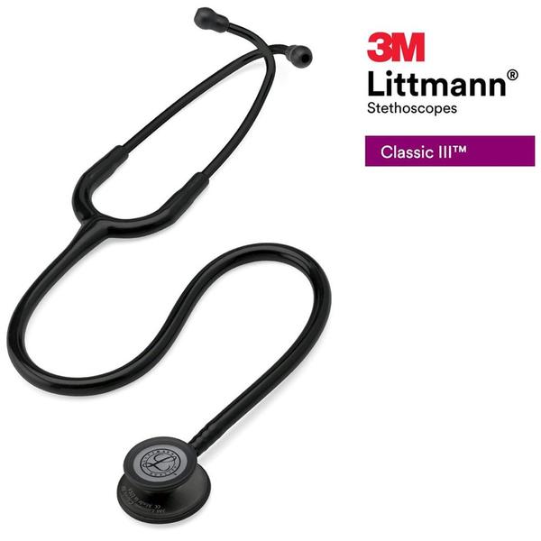 Imagem de Estetoscópio Littmann 3M Classic III 5803 - Black Edition