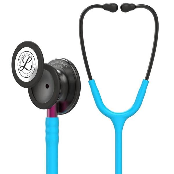 Imagem de Estetoscópio Littmann Classic III 5872 Turquesa Smoke - 3M