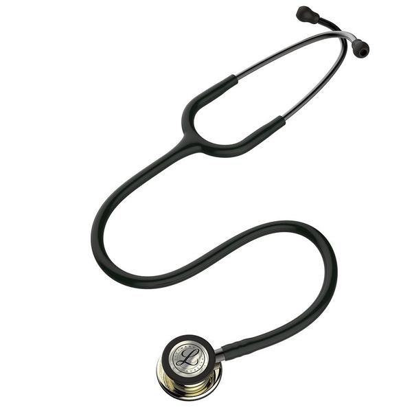 Imagem de Estetoscopio littmann classic iii preto champagne 5861 3m