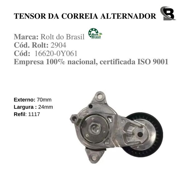 Imagem de Esticador Tensionador Alternador Yaris 2018 2019 2020