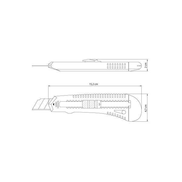 Imagem de Estilete Retratil 6" Tramontina Basic com Lamina em Aço Especial