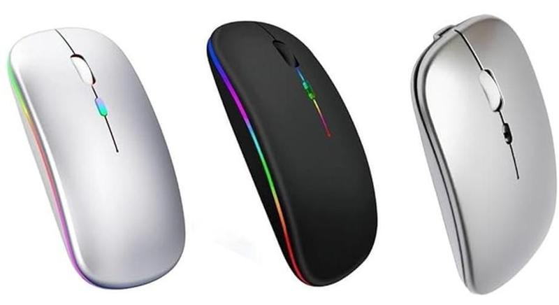 Imagem de Estilo Compacto: Mouse Sem Fio Bluetooth De 2,4 Ghz