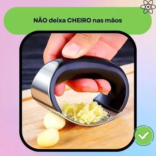 Imagem de Estilo Inox: Amassador Esmagador De Alho Manual